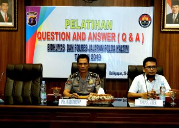 PELATIHAN QUESTION & ANSWER TINGKATKAN PROFESIONALISME KEHUMASAN POLDA KALTIM