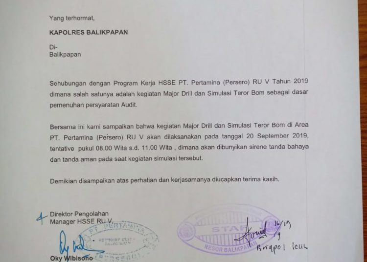 LAKUKAN SIMULASI, PERTAMINA TUTUP JALAN MINYAK