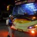 RELAWAN DMY KEMBALI BERULAH  SEMPROTKAN DISINFEKTAN  BUS ANTAR KOTA