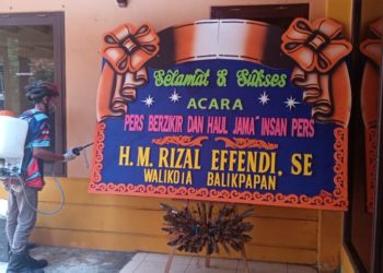 ADA APA RELAWAN DMY DATANG KE PWI? PWI: DMY TETAP SEMANGAT CEGAH COVID-19