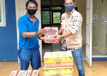 PEDULI CORONA, IB GANDENG PWI GELAR BAKTI SOSIAL