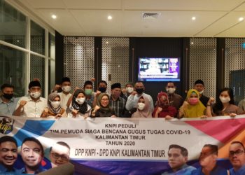 PEMUDA YANG BERGABUNG DI KNPI KALTIM IKUT ‘BERPERANG’ LAWAN CORONA