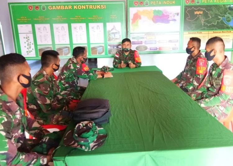 DANSATGAS BERI PENGARAHAN PERSONIL TMMD-108 KODIM 0911/NNK