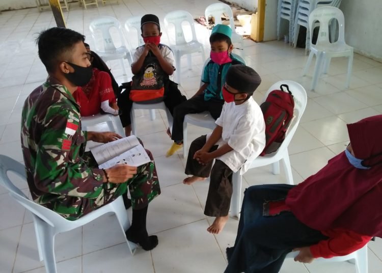 TIDAK HANYA BANGUNAN FISIK, TMMD 108 JUGA PEDULI PENDIDIKAN