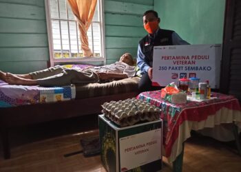 HUT RI, PERTAMINA BAGIKAN 250 PAKET SEMBAKO