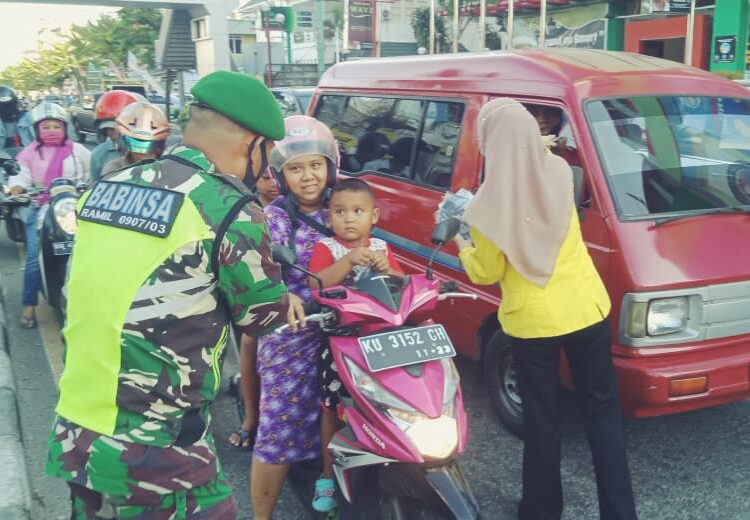 PLN BERSAMA TNI AJAK MASYARAKAT TAATI PROTOKOL KESEHATAN