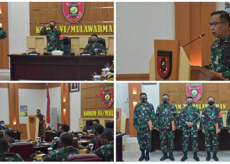 KASDAM VI/ MULAWARMAN PIMPIN ACARA TAKLIMAT AKHIR WASRIK ITJEN TNI