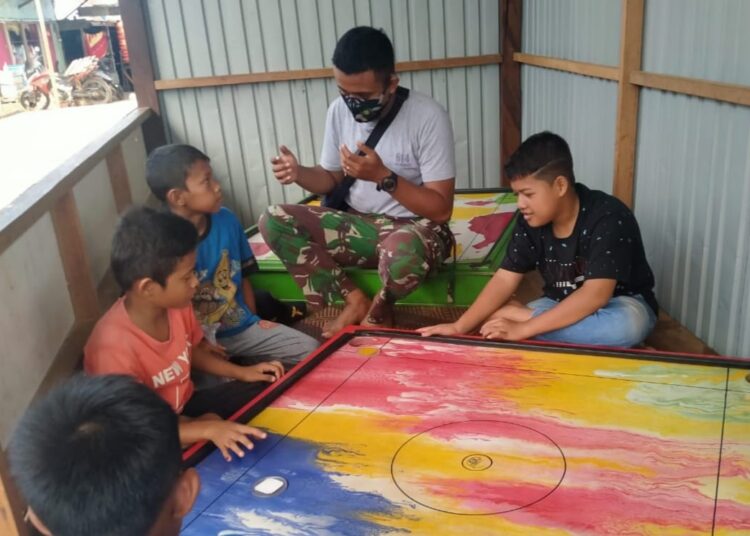 Cita-Cita Anak Warga Desa Sarang Burung Di Lokasi TMMD Ke 109 Kodim 1001/Amuntai