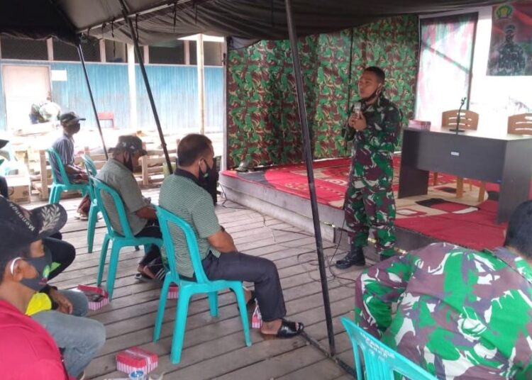 TMMD Ke 109 Kodim 1001/Amuntai Gelar Penyuluhan Rekrutmen TNI/POLRI