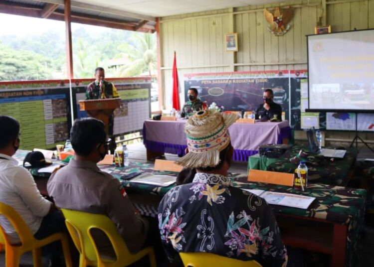 Cek Pelaksanaan TMMD Ke 109, Kodim 0910/Malinau Menerima Kunjungan Tim Wasev Sterad