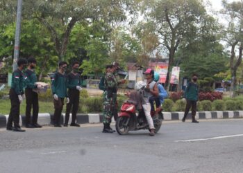 PERINGATI HARI SUMPAH PEMUDA SAKA WIRA KARTIKA BERSAMA KODIM PPU, BERBAGI MASKER