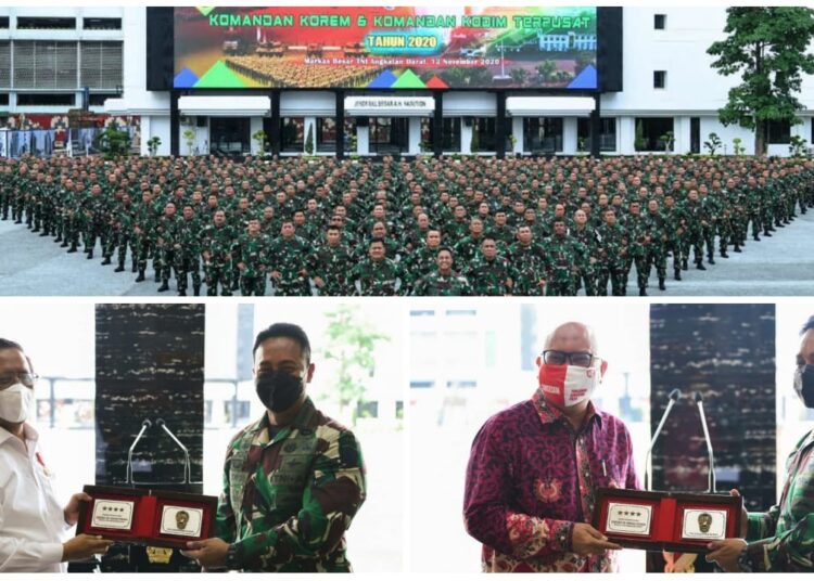 KASAD PIMPIN APEL DANREM DAN DANDIM TERPUSAT 2020