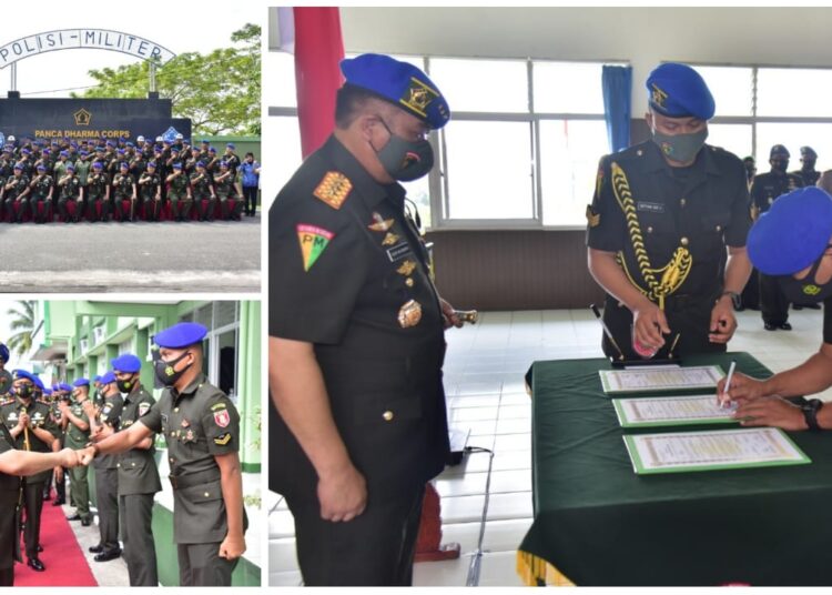 DANPUSPOMAD PIMPIN UPACARA PENYUMPAHAN 23 PENYIDIK PM KODAM VI/ MLW