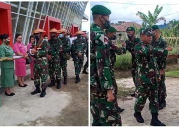 DANKOLAKOPS KODAM VI/ MLW KUNJUNGI POS TERLUAR