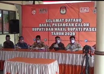 SIMULASI PEMUNGUTAN SUARA DI PILKADA PASER, KETATKAN PROKES