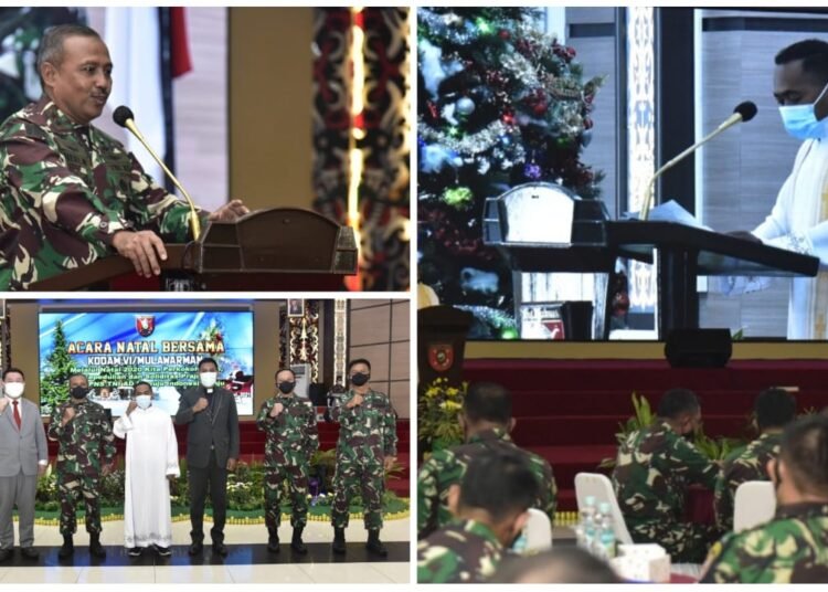 PANGDAM PIMPIN NATAL BERSAMA KELUARGA KODAM VI MULAWARMAN