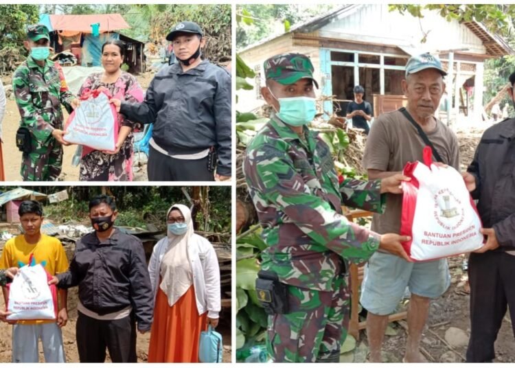 KODIM BARABAI DISTRIBUSIKAN PAKET BANTUAN PRESIDEN