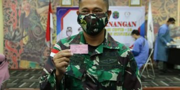 DANSATGAS YONARHANUD 16/SBC IKUT VAKSINASI COVID-19