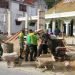 SATGAS YONARHANUD 16/SBC GOTONG ROYONG BANGUN MASJID DARUL FALAH