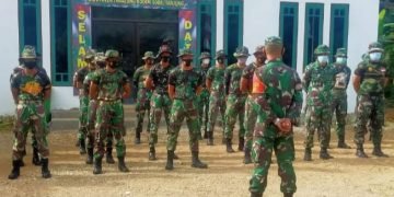 SATGAS TMMD TANJUNG AWALI APEL PAGI