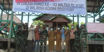 DANREM 091/ASN TINJAU SASARAN TMMD DI PERBATASAN