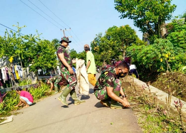 DANSATGAS APRESIASI BANTUAN TMMD KEPADA WARGA