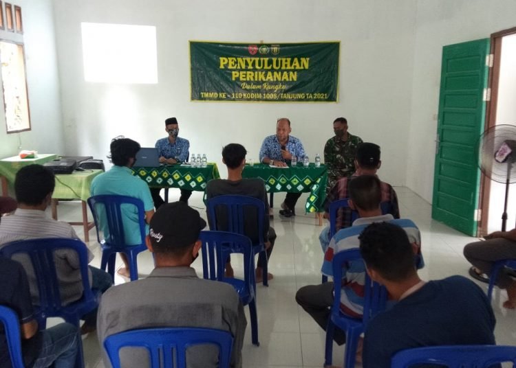 TMMD BERI PENYULUHAN BUDIDAYA IKAN AIR TAWAR