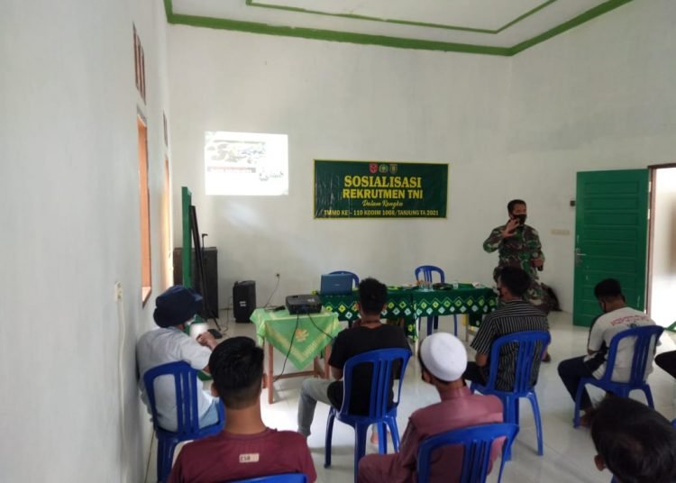 TMMD LAKUKAN SOSIALISASI JADI PRAJURIT TNI