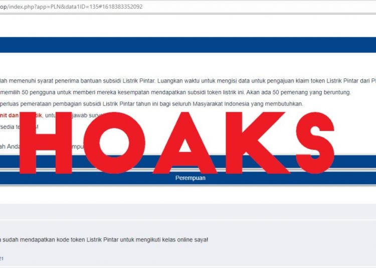 PLN MINTA WARGA WASPADA WEBSITE SUBSIDI