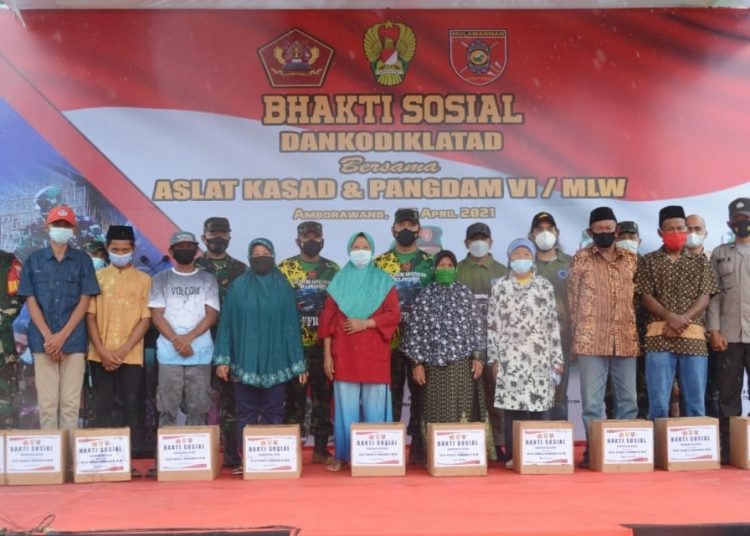 KODAM VI/MLW GELAR BAKTI SOSIAL DI PUSLATPUR AMBORAWANG