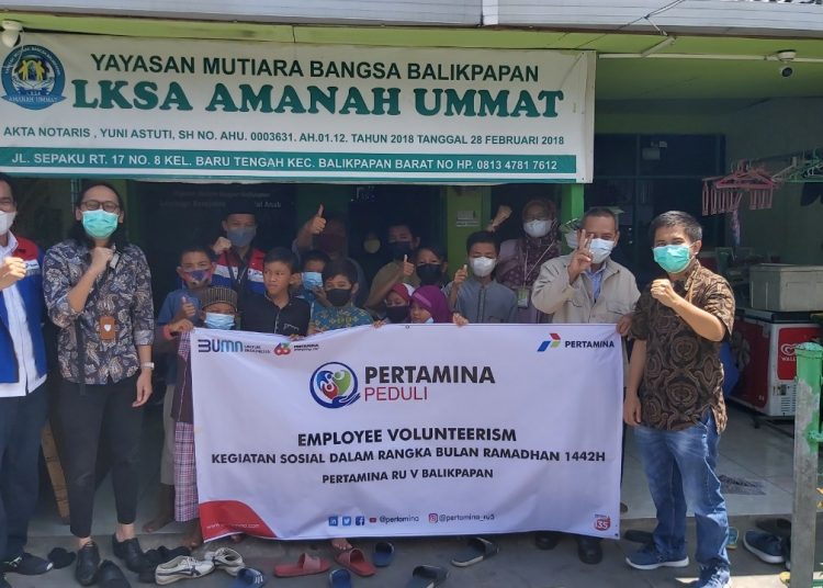 PERTAMINA KUMPULKAN DONASI Rp 196 JUTA