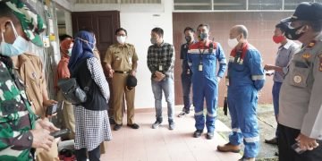 PEMKOT KUNJUNGI FASILITAS PENANGANAN COVID-19 DI PERTAMINA