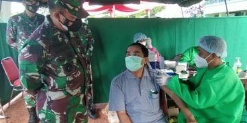 KODAM VI/MLW GELAR VAKSINASI DI STADION