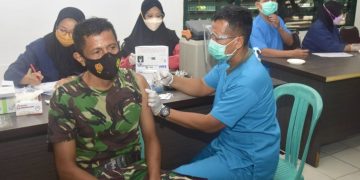 KOMITMEN TANGANI COVID-19, KODAM VI/MULAWARMAN KEMBALI LAKSANAKAN  VAKSINASI.