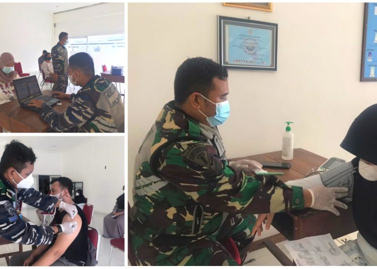 LANAL BALIKPAPAN TERUS LANJUTKAN SERBUAN VAKSIN COVID-19