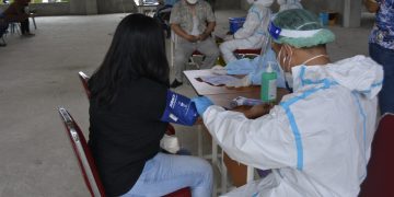 LANUD DHOMBER GELAR SERBUAN VAKSINASI MASSAL DOSIS KEDUA