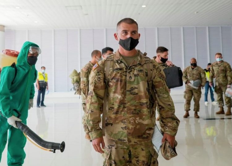 IKUTI PROKES, 108 US ARMY TIBA DI BALIKPAPAN