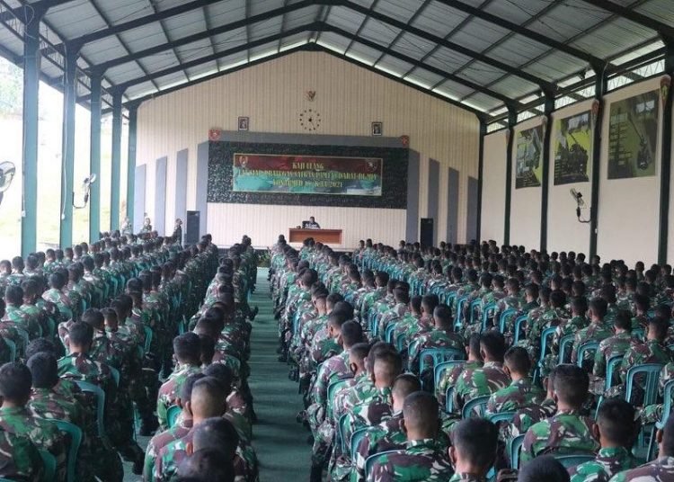 DANREM 092/MAHARAJALILA EVALUASI PRATUGAS SATGAS PERBATASAN