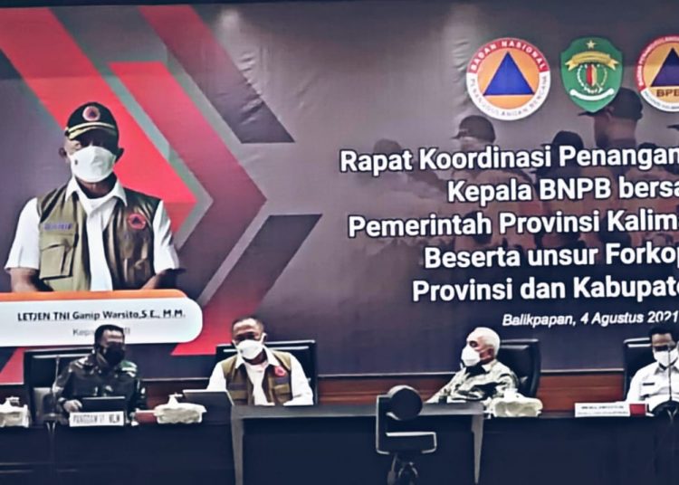 BNPB DORONG PENINGKATAN PENANGANAN COVID-19 DI KALTIM