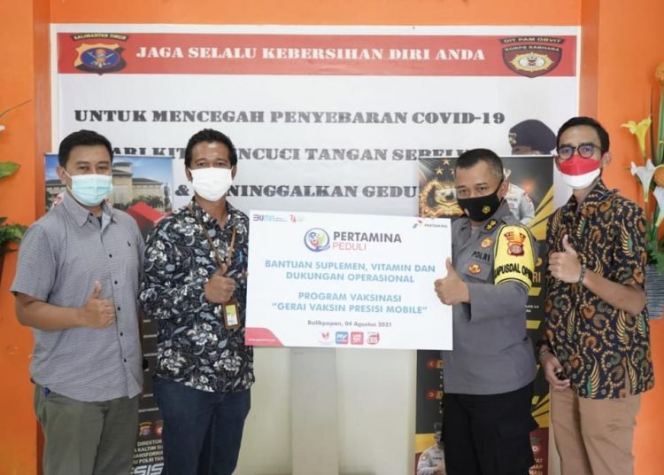 DUKUNG VAKSINASI, PERTAMINA BERI BANTUAN OPERASIONAL