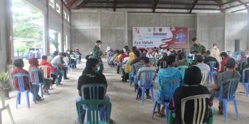 SUKSESKAN PROGRAM VAKSINASI NASIONAL, LANUD DHOMBER SERBUAN VAKSINASI DOSIS I DAN II