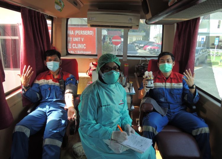 PERTAMINA GELAR DONOR DARAH DAN VCT