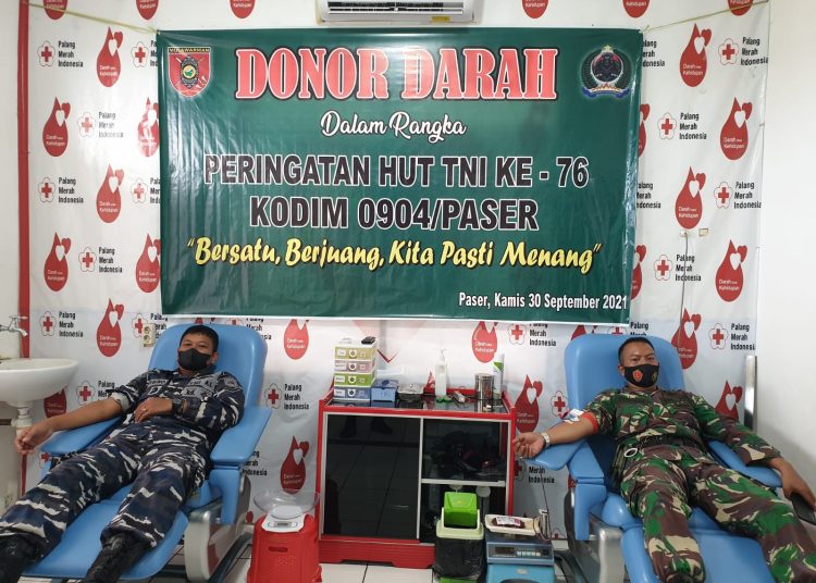 POSAL GROGOT SUMBANG DARAH SAMBUT HUT TNI KE-76