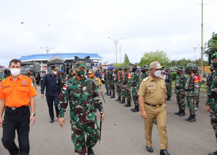 KODIM 0910/MALINAU GELAR APEL SIAGA BENCANA
