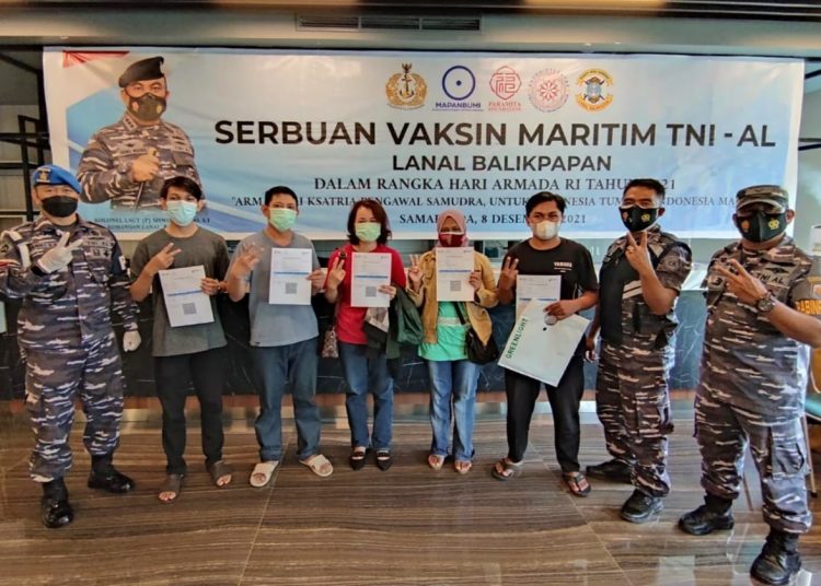 LANAL BALIKPAPAN GELAR VAKSINASI DI BUDDHIST CENTRE