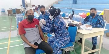 LANUD DHOMBER BERSAMA DPRD, PEMKOT BALIKPAPAN GELAR SERBUAN VAKSINASI MASSAL
