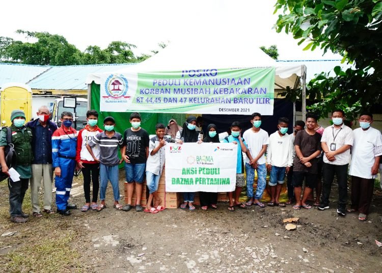 KORBAN KEBAKARAN TERIMA BANTUAN BAZMA RU V