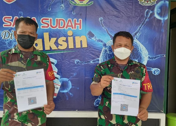PERSONEL KODIM 0907/TRK IKUT VAKSIN BOOSTER