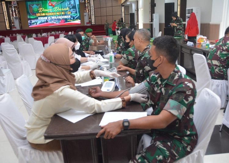 KODAM VI/MLW GELAR DONOR DARAH