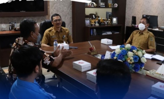 DISKOMINFO KALTIM TERIMA KUNJUNGAN BIZNET